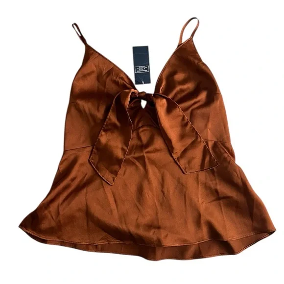 Abercrombie Satin Tie-Front Camisole - Picture 3 of 5